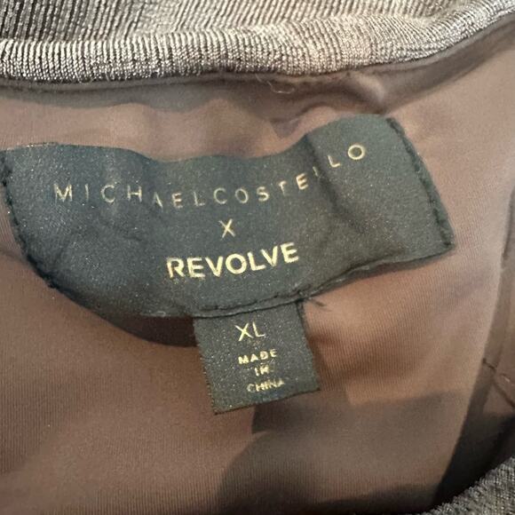 Michael Costello X Revolve Brown Taupe Sleeveless Jersey Faux Wrap Jumpsuit XL - Picture 5 of 7